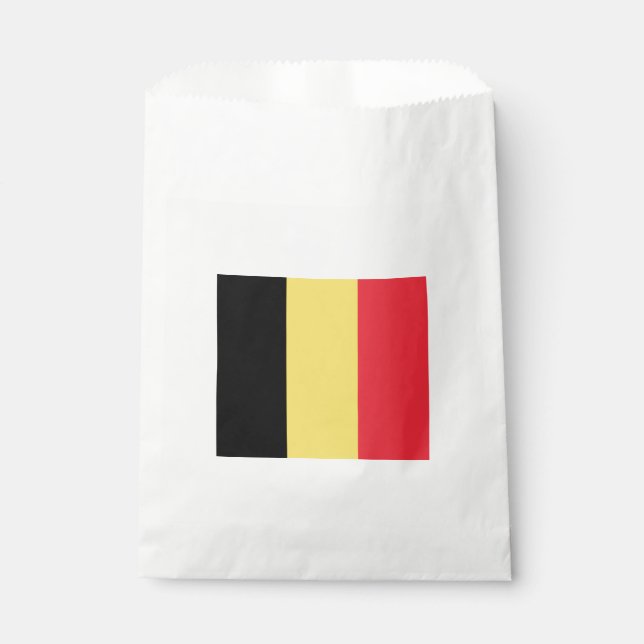 Sachets En Papier Drapeau belge (Devant)