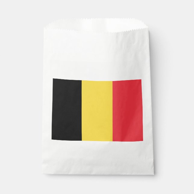 Sachets En Papier Drapeau belge patriotique (Devant)