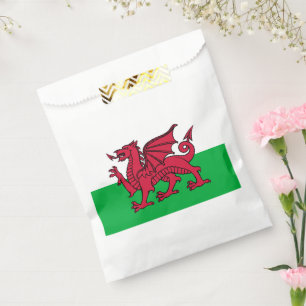 Sachets En Papier Drapeau celtique du Dragon rouge du Pays de Galles