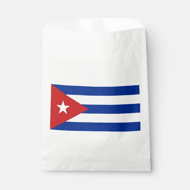 Sachets En Papier Drapeau Cuba (Devant)