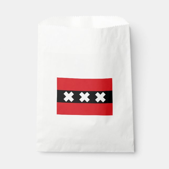 Sachets En Papier Drapeau d'Amsterdam (Devant)