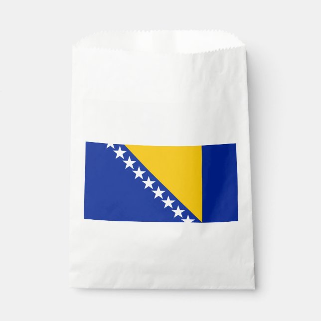 Sachets En Papier Drapeau de Bosnie-Herzégovine patriotique (Devant)