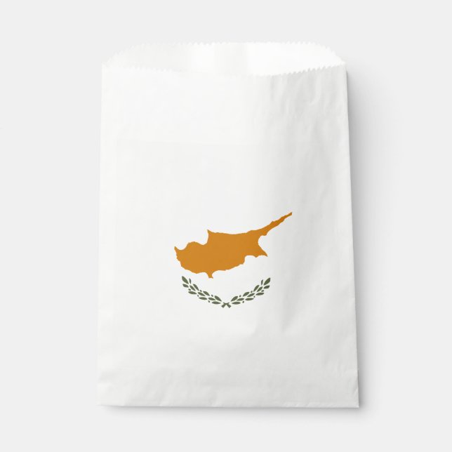 Sachets En Papier Drapeau de Chypre (Devant)