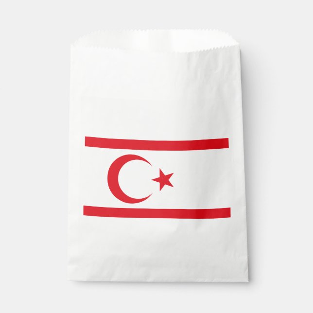 Sachets En Papier Drapeau de Chypre du Nord (Devant)