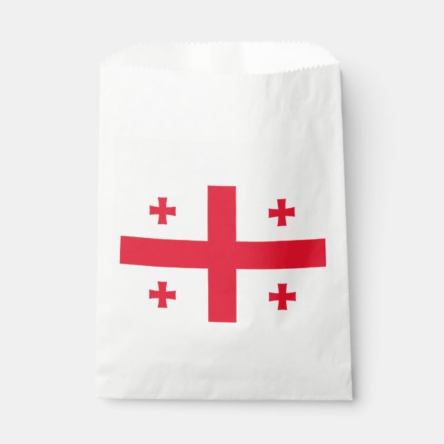 Sachets En Papier Drapeau de Géorgie (Devant)