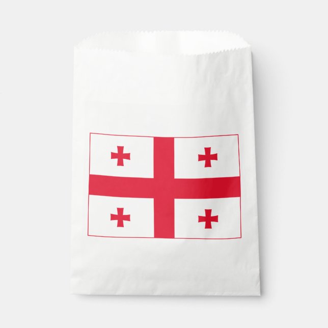 Sachets En Papier Drapeau de Géorgie (Devant)