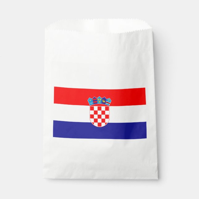 Sachets En Papier Drapeau de la Croatie (Devant)