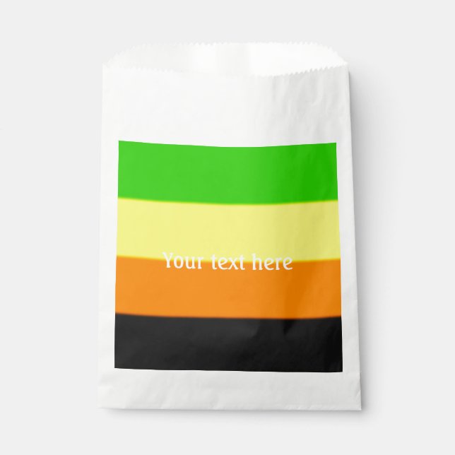 Sachets En Papier Drapeau de la Fierté Aromantique (Devant)