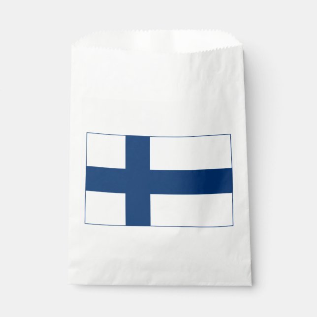Sachets En Papier Drapeau de la Finlande (Devant)
