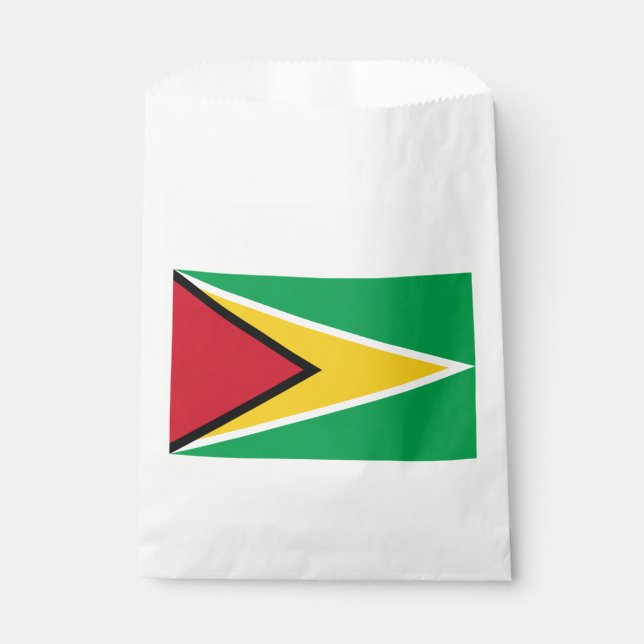 Sachets En Papier Drapeau de la Guyane (Devant)