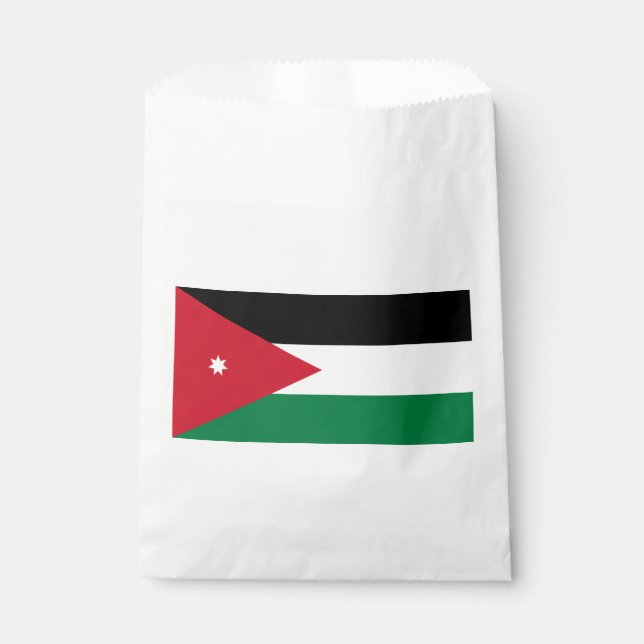 Sachets En Papier Drapeau de la Jordanie (Devant)