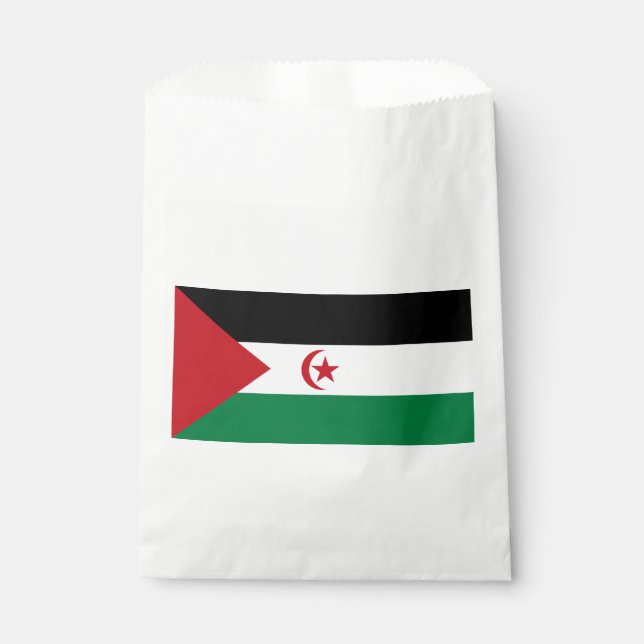 Sachets En Papier Drapeau de la République démocratique arabe sahrao (Devant)