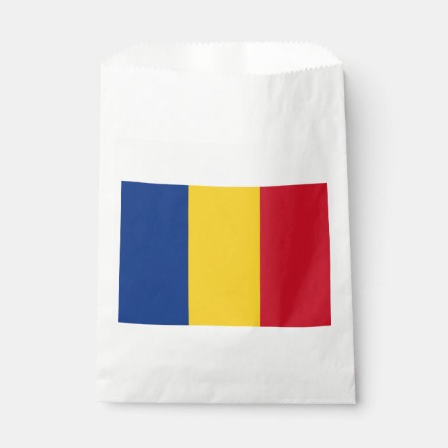 Sachets En Papier Drapeau de la Roumanie (Devant)