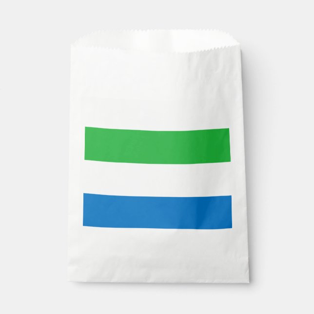 Sachets En Papier Drapeau de la Sierra Leone (Devant)