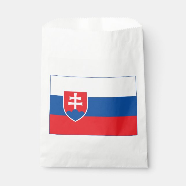 Sachets En Papier Drapeau de la Slovaquie (Devant)