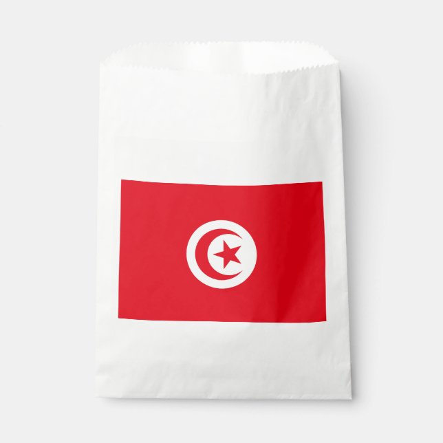 Sachets En Papier Drapeau de la Tunisie (Devant)