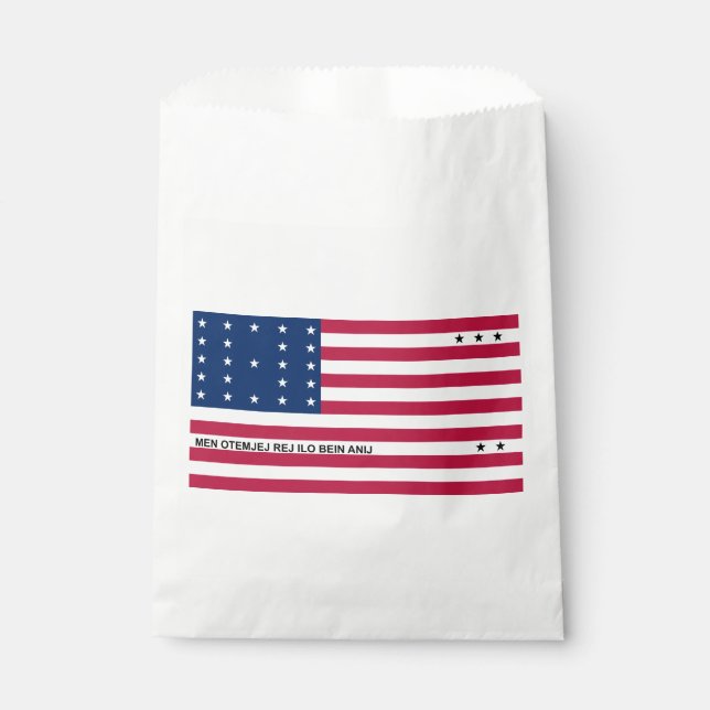 Sachets En Papier Drapeau de l'atoll de Bikini Patriotique (Devant)