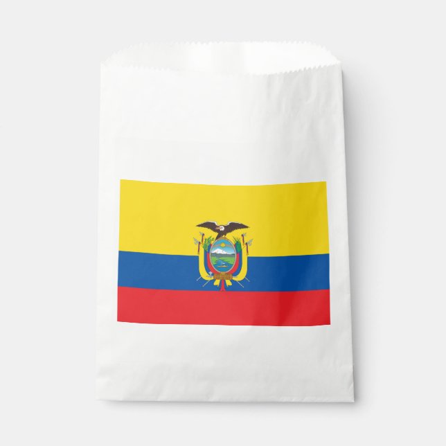 Sachets En Papier Drapeau de l'Équateur (Devant)