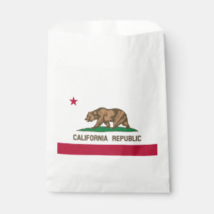 Sachets En Papier Drapeau de l'État de la République de Californie
