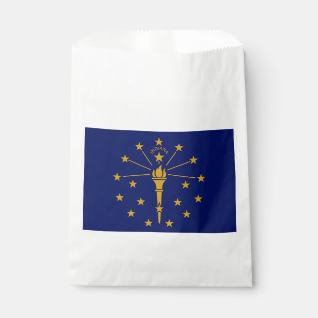 Sachets En Papier Drapeau de l'État de l'Indiana (Devant)