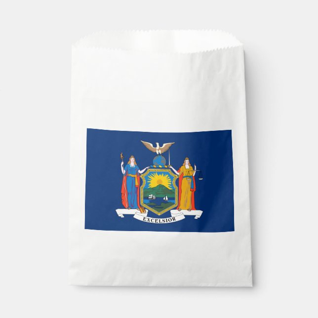 Sachets En Papier Drapeau de l'État de New York (Devant)
