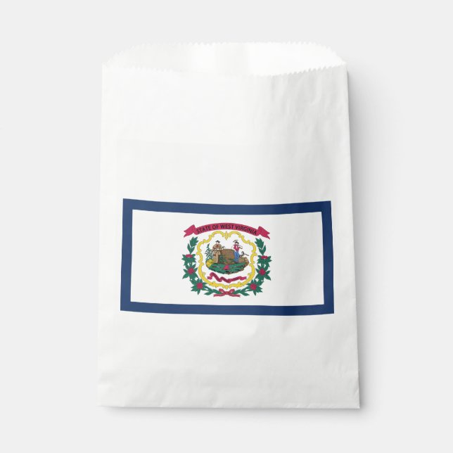 Sachets En Papier Drapeau de l'État de Virginie-Occidentale (Devant)