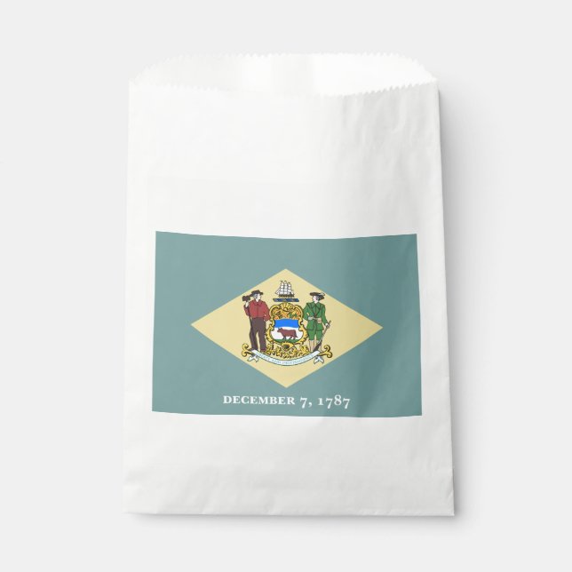 Sachets En Papier Drapeau de l'État du Delaware (Devant)