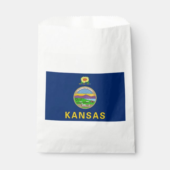 Sachets En Papier Drapeau de l'État du Kansas (Devant)