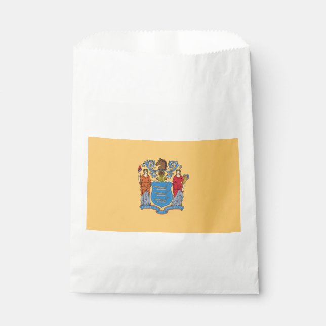Sachets En Papier Drapeau de l'État du New Jersey (Devant)
