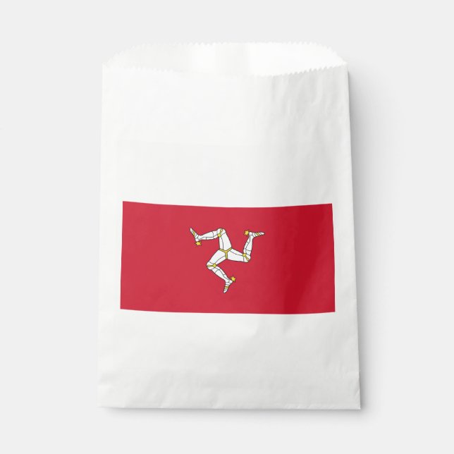 Sachets En Papier Drapeau de l'île de Man (Devant)