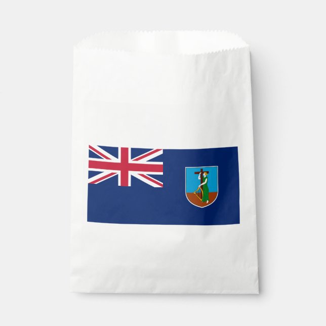 Sachets En Papier Drapeau de Montserrat (Devant)