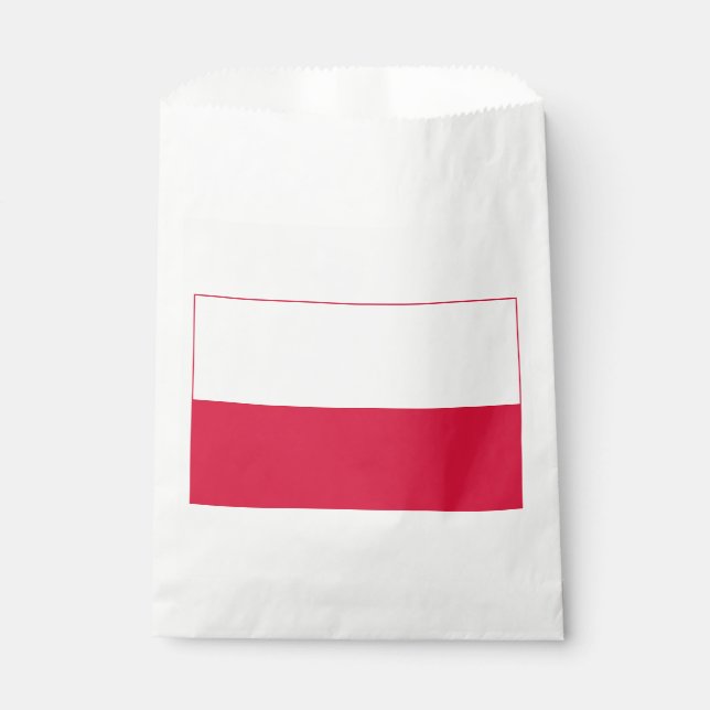 Sachets En Papier Drapeau de Pologne (Devant)