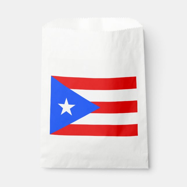 Sachets En Papier Drapeau de Porto Rico (Devant)