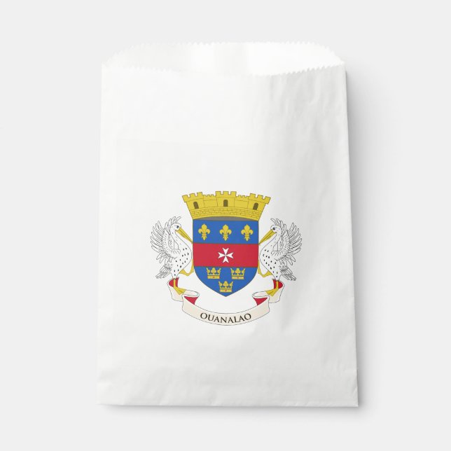 Sachets En Papier Drapeau de Saint-Barthélemy (Devant)