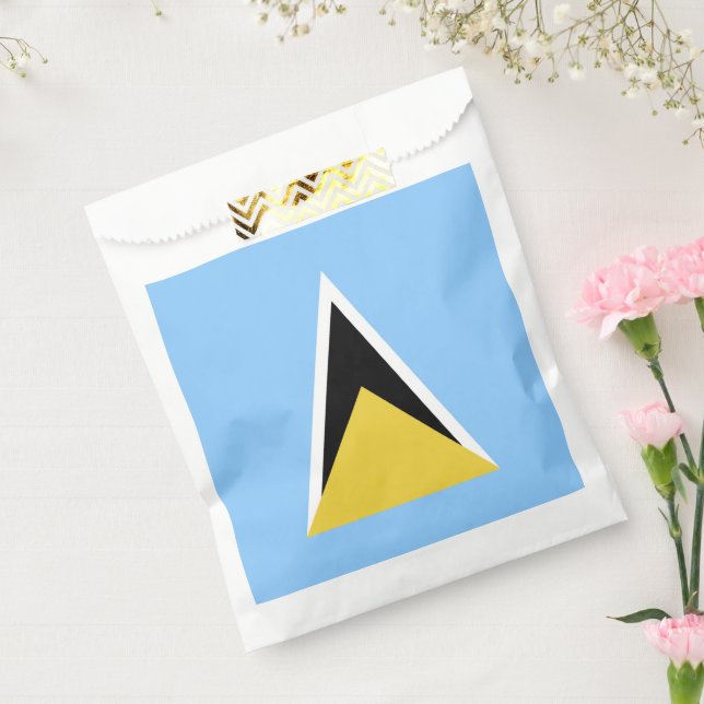 Sachets En Papier Drapeau de Sainte-Lucie (Scellé)