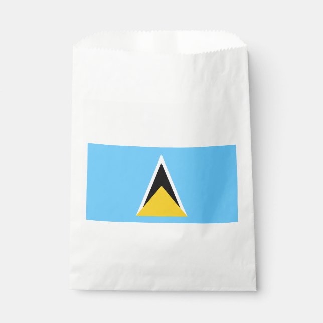 Sachets En Papier Drapeau de Sainte-Lucie (Devant)