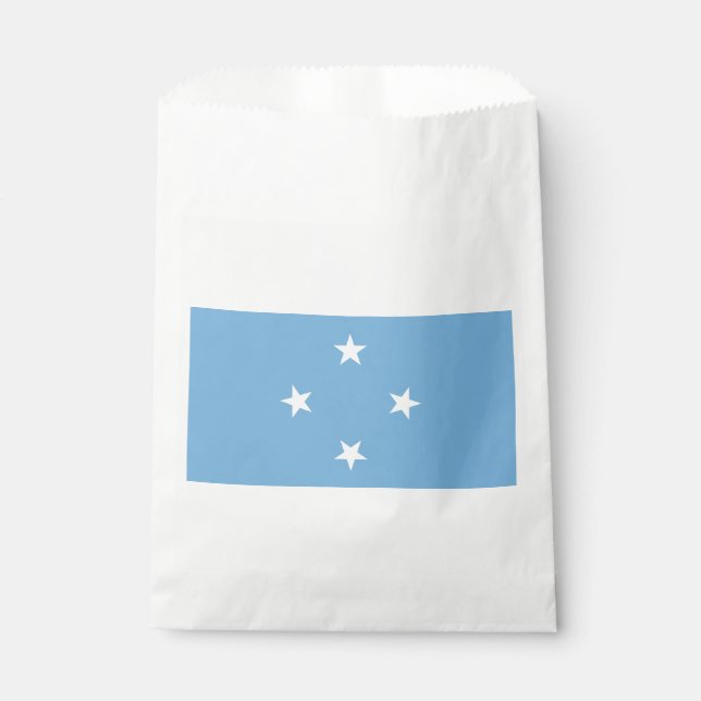 Sachets En Papier Drapeau des États fédérés de Micronésie (Devant)