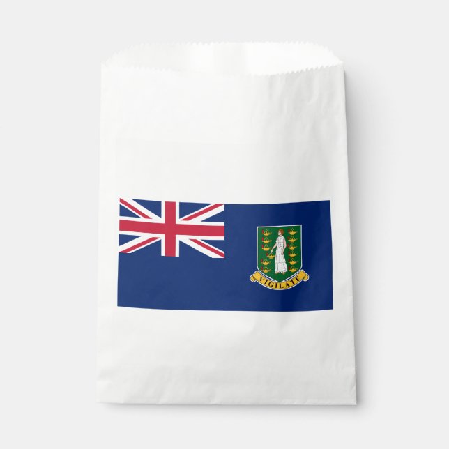 Sachets En Papier Drapeau des îles Vierges britanniques (Devant)