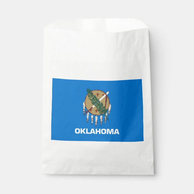Sachets En Papier Drapeau d'État de l'Oklahoma (Devant)