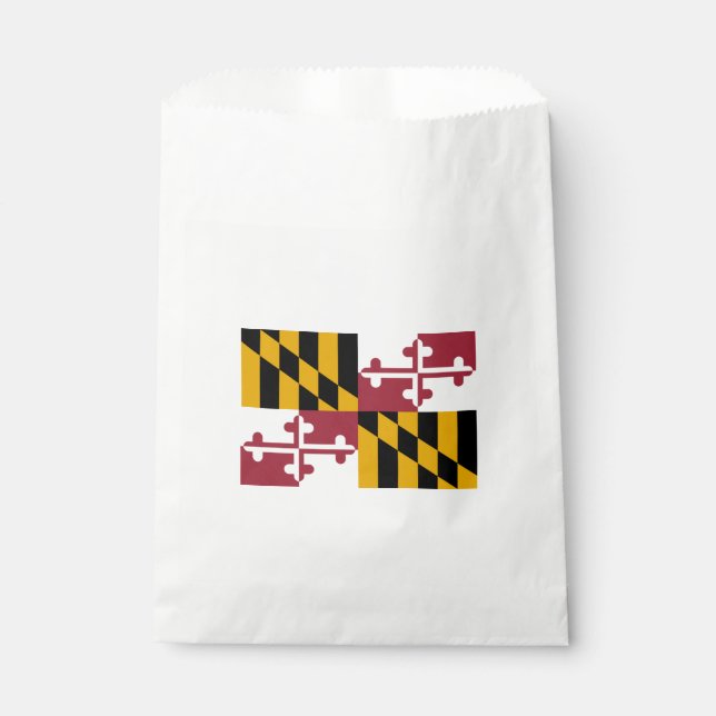 Sachets En Papier Drapeau d'État du Maryland (Devant)