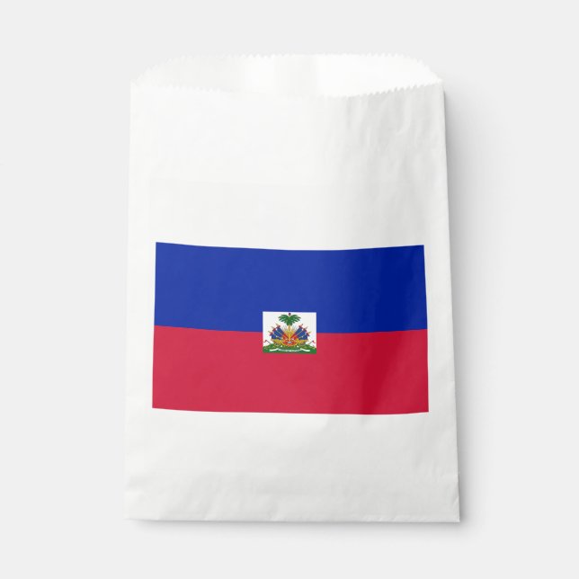 Sachets En Papier Drapeau d'Haïti (Devant)