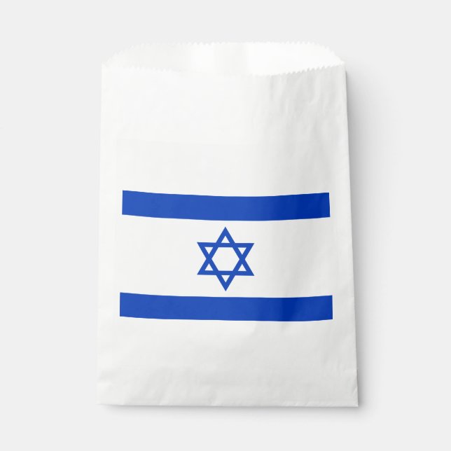 Sachets En Papier Drapeau d'Israël (Devant)
