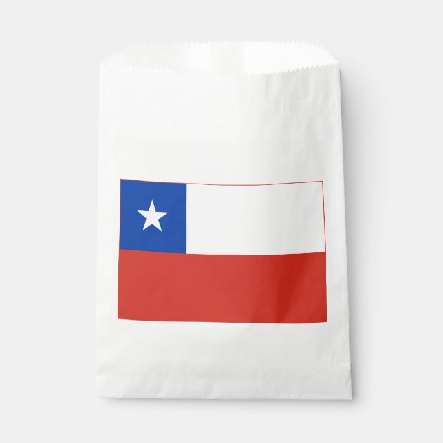 Sachets En Papier Drapeau du Chili (Devant)