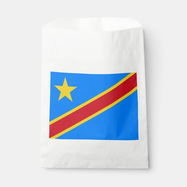 Sachets En Papier Drapeau du Congo Kinshasa (Devant)