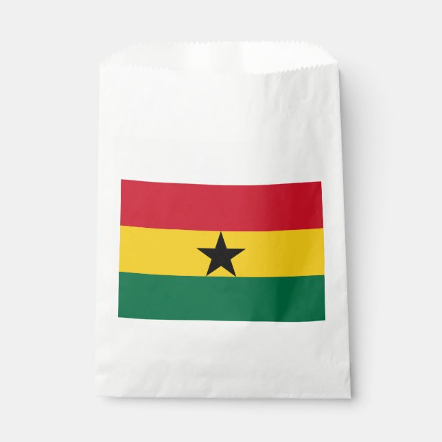 Sachets En Papier Drapeau du Ghana (Devant)