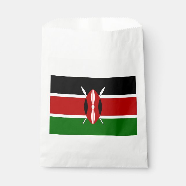 Sachets En Papier Drapeau du Kenya (Devant)