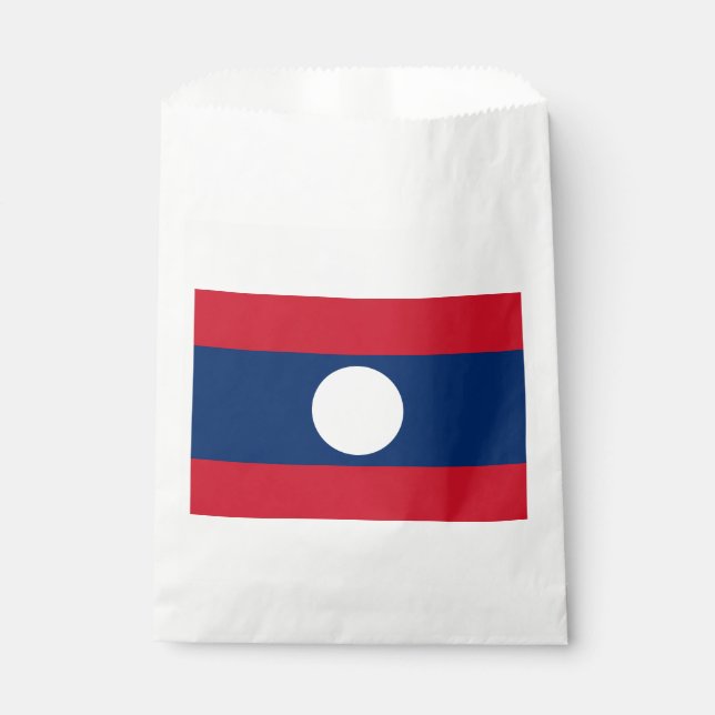 Sachets En Papier Drapeau du Laos (Devant)