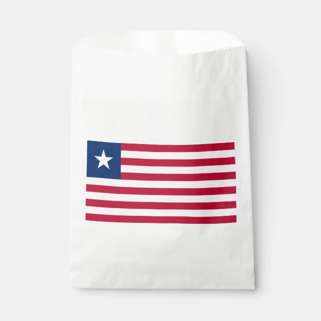 Sachets En Papier Drapeau du Liberia (Devant)