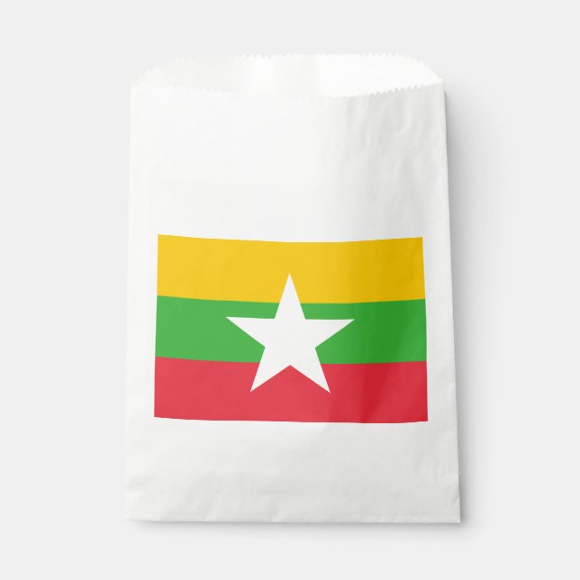 Sachets En Papier Drapeau du Myanmar (Devant)