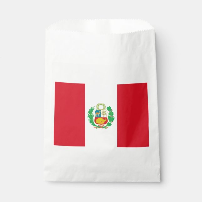 Sachets En Papier Drapeau du Pérou (Devant)